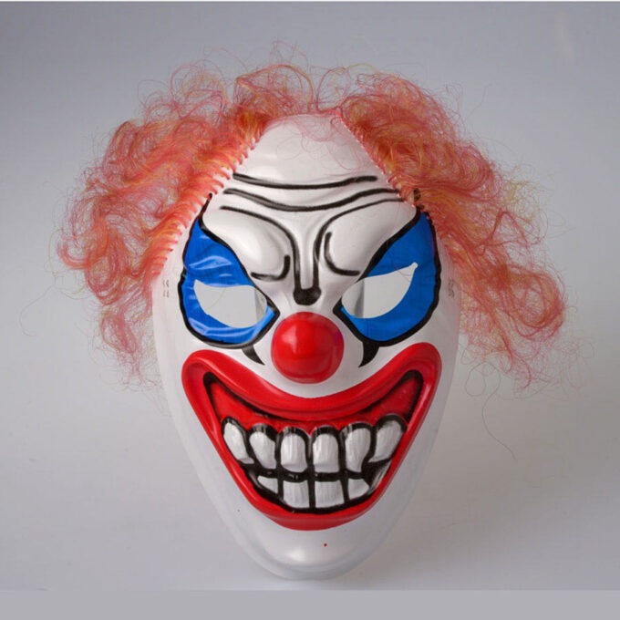 CARETA PAYASO TERROR CON PELO