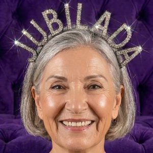 VINCHA CON STRASS JUBILADA