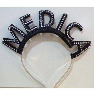 VINCHA CON STRASS MEDICA