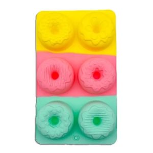 MOLDE SILICONA DONAS DECORADAS X6
