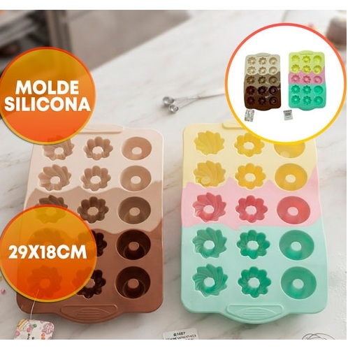 MOLDE SILICONA SAVARIN MINI FORMAS SURTIDAS X15