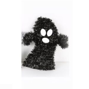 ADORNO OROPEL HALLOWEEN FANTASMA NEGRO