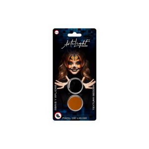MAQUILLAJE X2 X2G NEGRO Y NARANJA