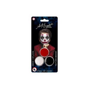 MAQUILLAJE X3 X2G ROJO NEGRO Y BLANCO