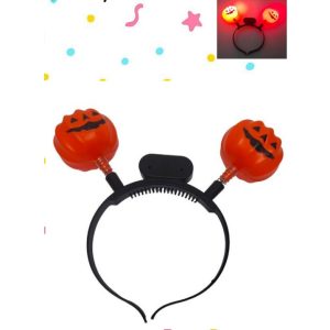 VINCHA HALLOWEEN CON LUZ CALABAZAS