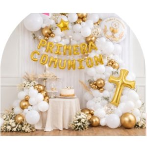 SET DE GLOBOS GRANDE MI PRIMERA COMUNION