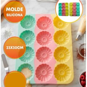 MOLDE SILICONA MARGARITAS 6CM X12