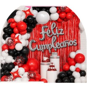 SET FELIZ CUMPLE CORTINA Y GLOBOS