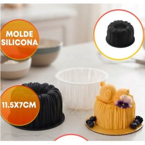 MOLDE SILICONA PARA MOUSSE REDONDO 11,5 X 7 CM