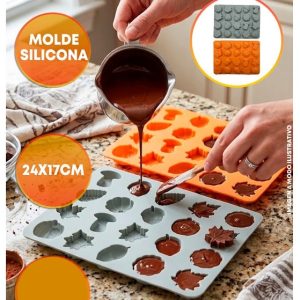 MOLDE SILICONA FIGURAS OTOÑALES X20