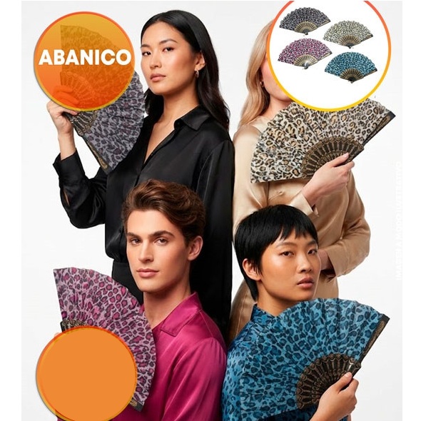 ABANICO ANIMAL PRINT