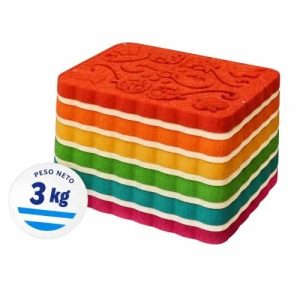 TAPITAS RECTANGULAR COLOR CAJA X 3KG MULTICOLOR