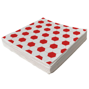 SERVILLETA PREMIUM X 20 FUTBOL ROJO Y BLANCO