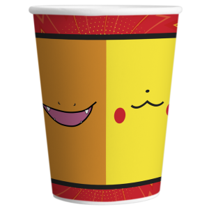VASO POLIPAPEL X8 POKEMON