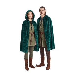 CAPA CON CAPUCHA 80CM VERDE