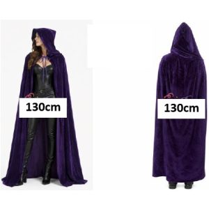 CAPA TERCIOPELO CON CAPUCHA 1,3 MT VIOLETA