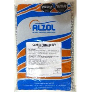 CONFITES PLATEADOS X 1KG NRO 4