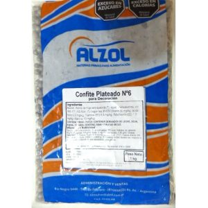 CONFITES PLATEADOS X 1KG NRO 6