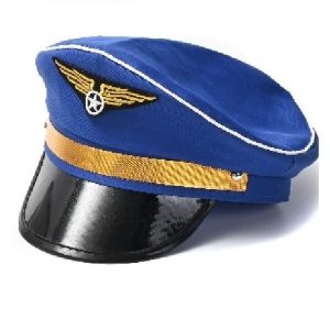GORRO PILOTO AVION AZUL