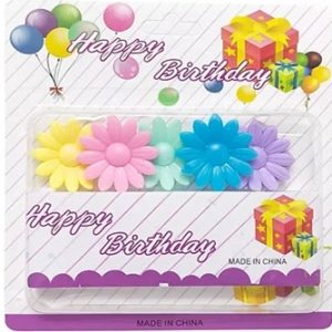 VELAS PASTEL X5 FLOR