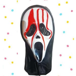 CARETA RIGIDA SCREAM CON TELA Y SANGRE