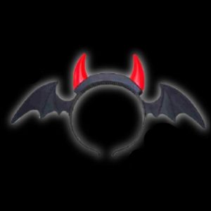 VINCHA DIABLO CON LUZ Y ALAS