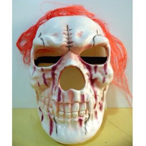 CARETA RIGIDA CALAVERA CON PELO