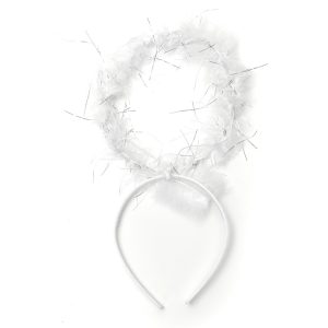 VINCHA AUREOLA ANGEL BLANCA