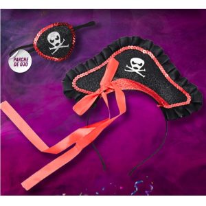 SET PIRATA VINCHA Y PARCHE GIBREADO