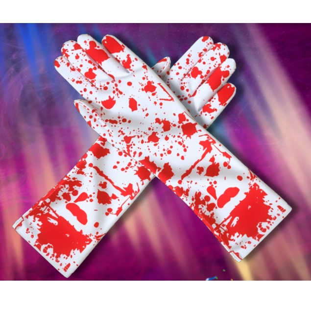 GUANTES LARGOS CON SANGRE