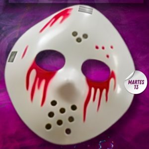 CARETA RIGIDA JASON CON SANGRE
