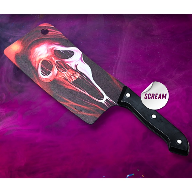 HACHUELA CARNICERO LITOGRAFIADA SCREAM