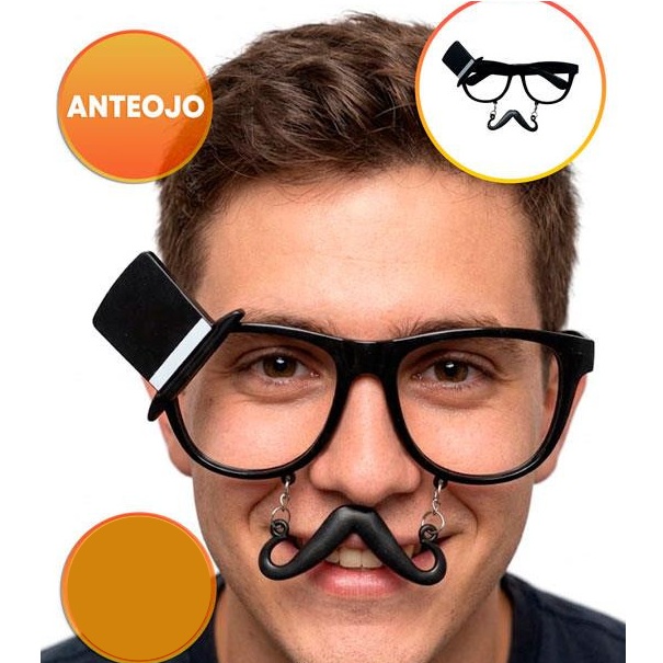 ANTEOJO CON GALERA Y BIGOTE