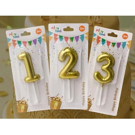 VELA GLOBITO 10CM DORADO