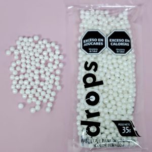 PERLAS COMESTIBLES X 35GR BLANCAS CHICAS