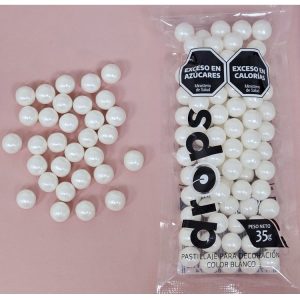 PERLAS COMESTIBLES X 35GR BLANCAS GRANDES