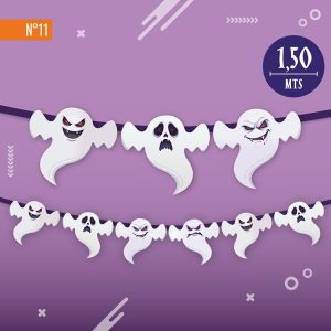BANDERIN HALLOWEEN TELA 1,5 MTS FANTASMITAS