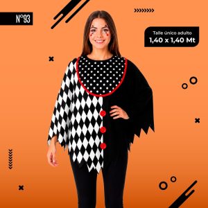 DISFRAZ 1 PIEZA ADULTO PAYASO