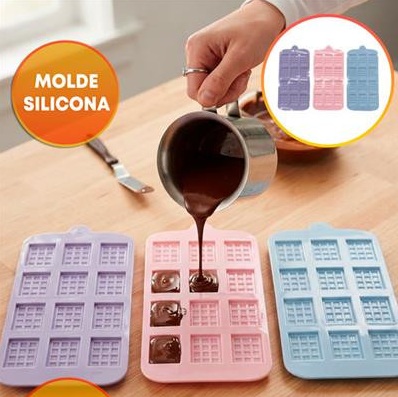 MOLDE SILICONA TABLETA CHOCOLATINES