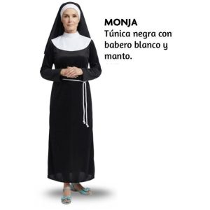 DISFRAZ ADULTO MONJA T3