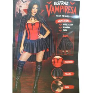 DISFRAZ PREMIUN VAMPIRESA ADULTO